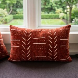 Brick Red Lumbar Pillow Covers