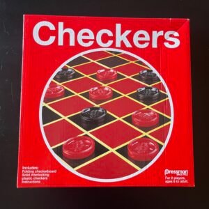 Classic Checkers Board Game