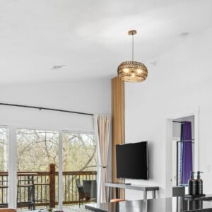 Rattan Chandelier Ceiling Light