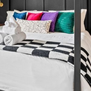Black & White Checkered Blanket