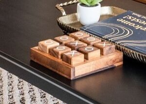 Wooden Tic Tac Toe Game