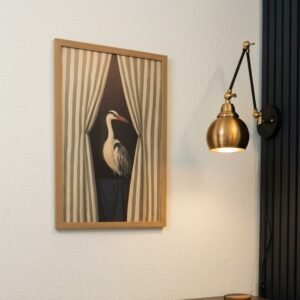 Elegant Heron Framed Wall Art